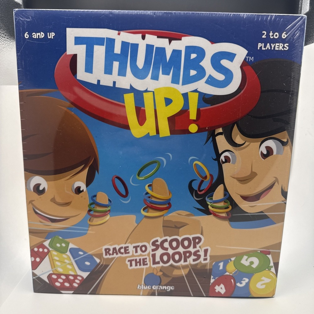 Blue Orange Thumbs Up! Fast-Paced Observation Board Game, 2-6 Players, 6+